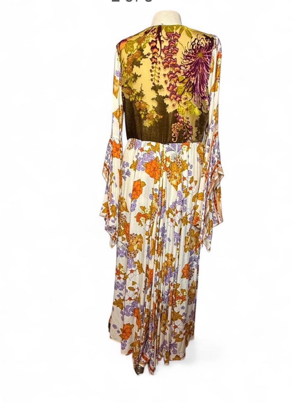 Aratta Golden Aurelia Bohemian Autumn Fairy Goddess Floral Kimono, NWT - Picture 5 of 7